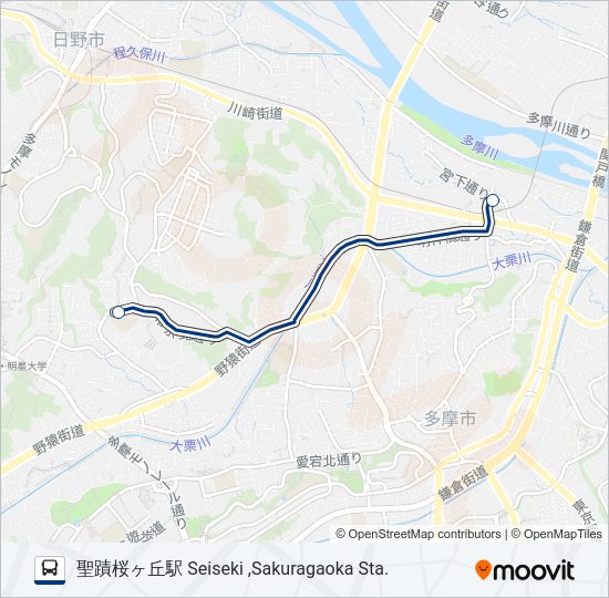 桜87-学  Line Map
