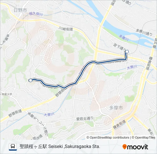 桜87-学  Line Map