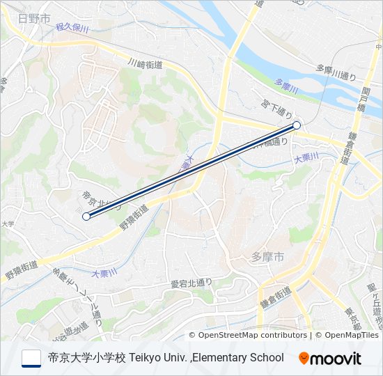 桜87-学 バスの路線図
