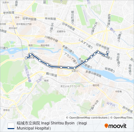 調21 bus Line Map