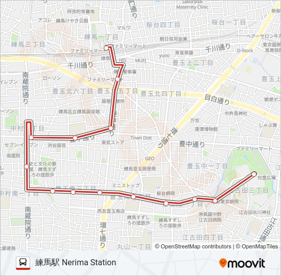 ストア 練馬 駅 北口 バス 時刻 表