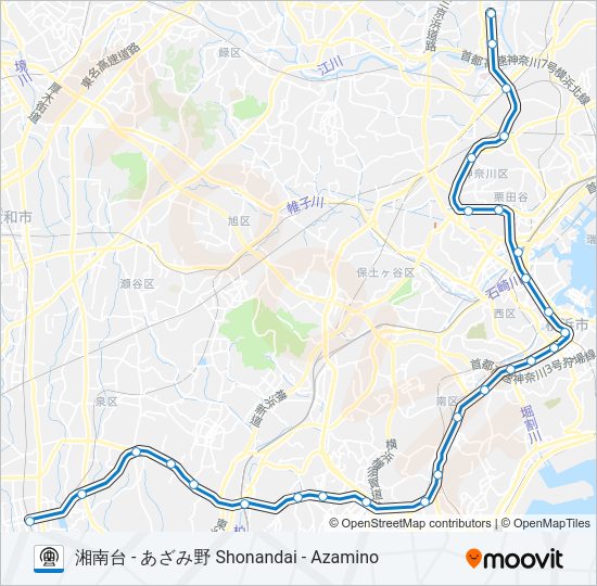 ブルーライン BLUE LINE  Line Map