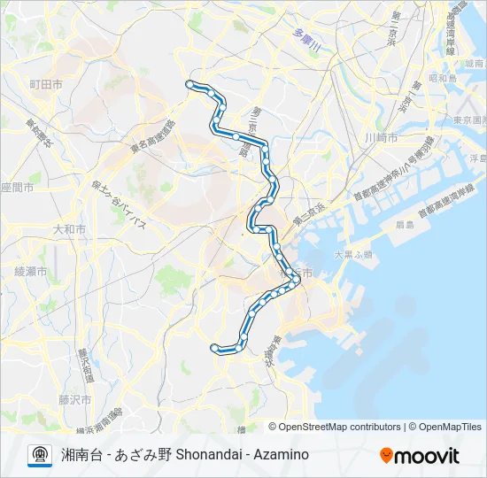 ブルーライン BLUE LINE の路線図