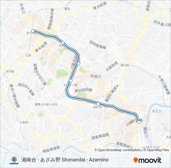 ブルーライン BLUE LINE  Line Map