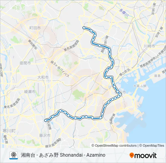 ブルーライン BLUE LINE  Line Map