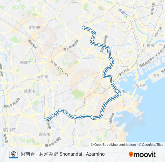 ブルーライン BLUE LINE  Line Map