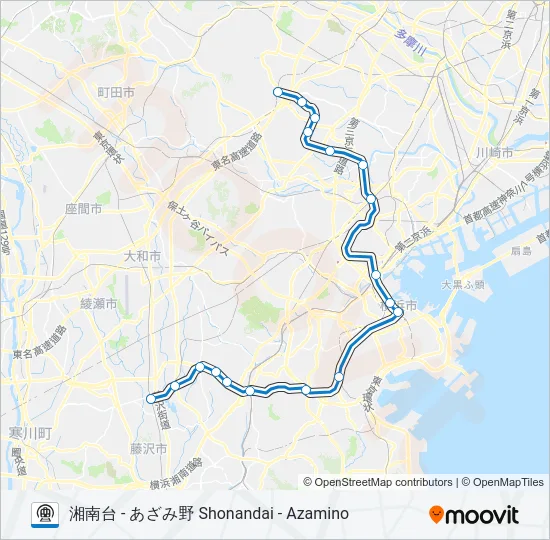 ブルーライン BLUE LINE  Line Map