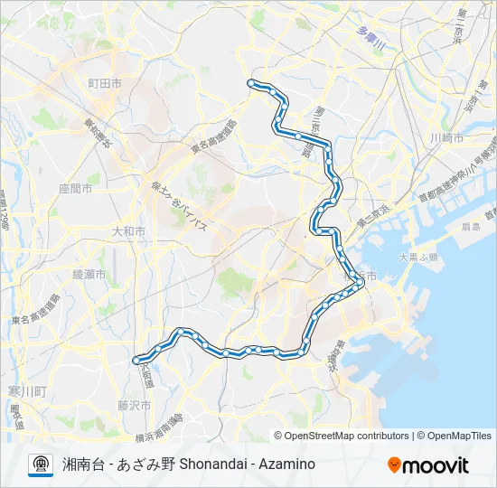 ブルーライン BLUE LINE  Line Map