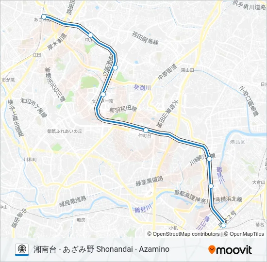 ブルーライン BLUE LINE  Line Map