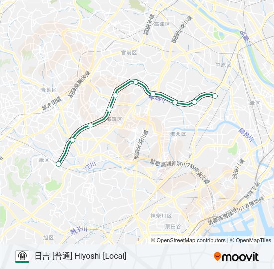 グリーンライン GREEN LINE  Line Map