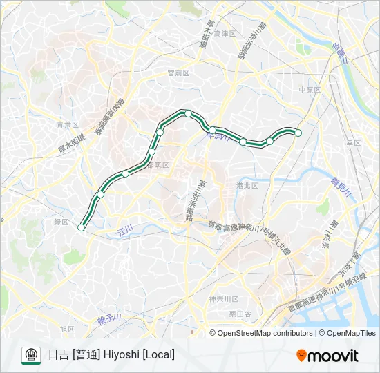 グリーンライン GREEN LINE  Line Map