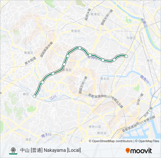 グリーンライン GREEN LINE  Line Map