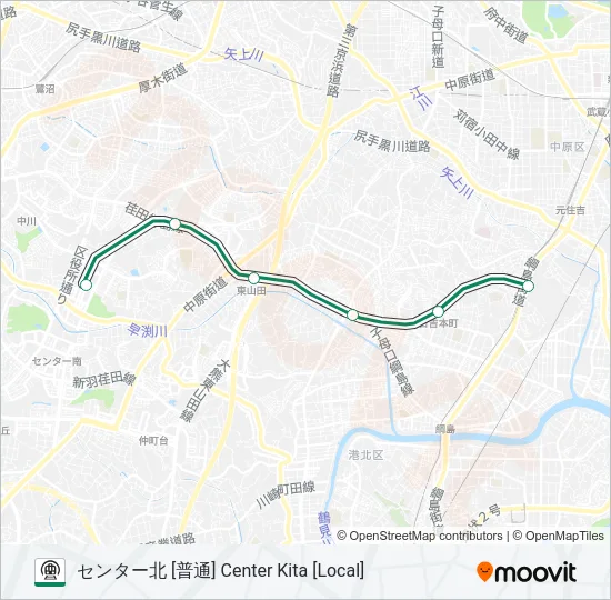 グリーンライン GREEN LINE  Line Map