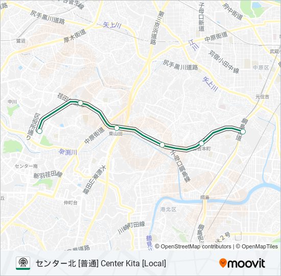 グリーンライン GREEN LINE metro Line Map