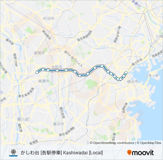 相鉄本線 SOTETSU MAIN LINE 地下鉄 - メトロの路線図