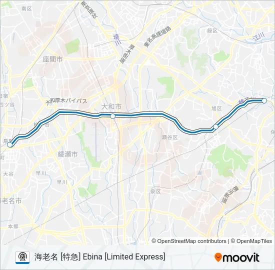 相鉄本線 SOTETSU MAIN LINE 地下鉄 - メトロの路線図