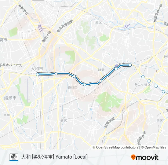 相鉄本線 SOTETSU MAIN LINE 地下鉄 - メトロの路線図