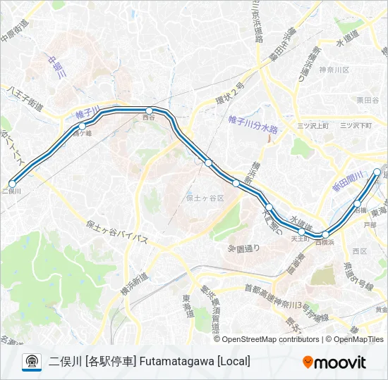 相鉄本線 SOTETSU MAIN LINE 地下鉄 - メトロの路線図