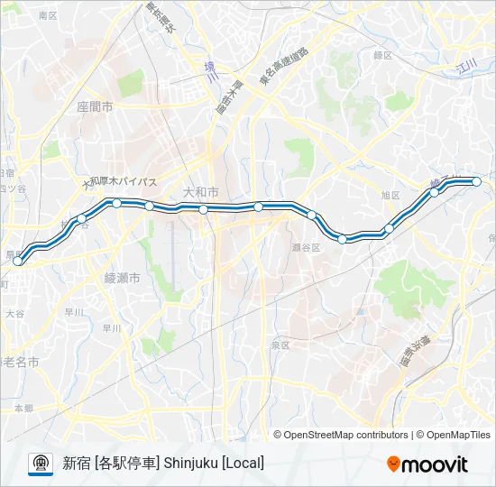 相鉄本線 SOTETSU MAIN LINE 地下鉄 - メトロの路線図