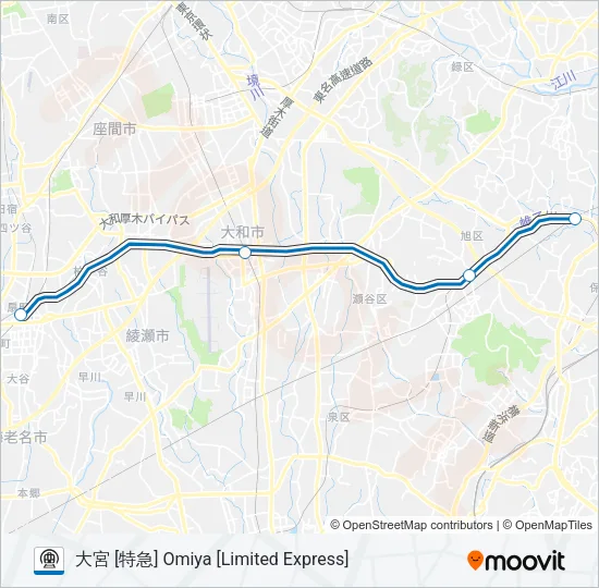 相鉄本線 SOTETSU MAIN LINE 地下鉄 - メトロの路線図