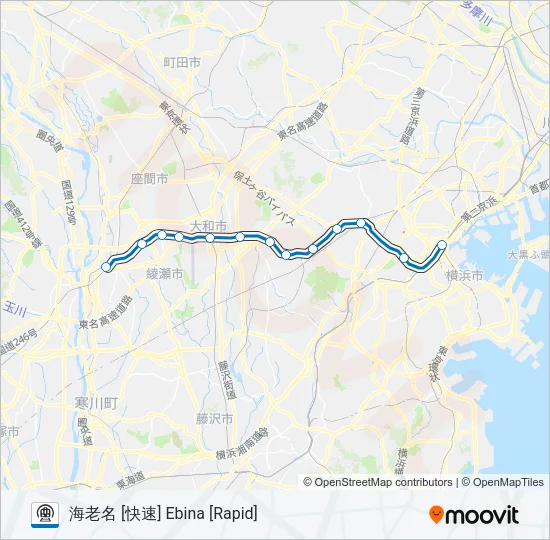 相鉄本線 SOTETSU MAIN LINE 地下鉄 - メトロの路線図