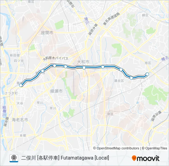 相鉄本線 SOTETSU MAIN LINE 地下鉄 - メトロの路線図