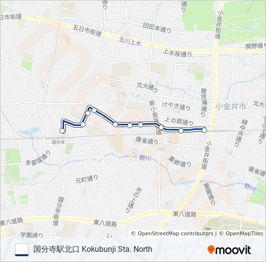 武42 バスの路線図