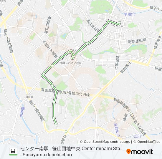 124系統ルート スケジュール 停車地 地図 センター南駅 Center Minami Sta アップデート済み