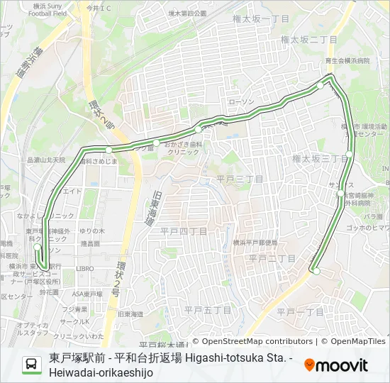 260系統 Route Schedules Stops Maps 東戸塚駅前 Higashi Totsuka Sta Updated