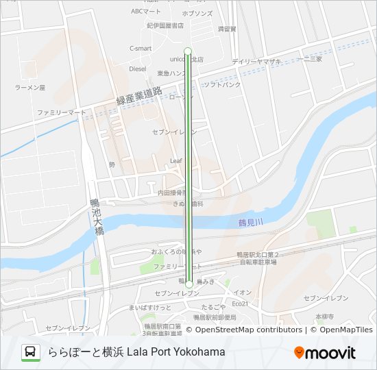 直行鴨居駅前ららぽーと横浜 Route Schedules Stops Maps ららぽーと横浜 Lala Port Yokohama Updated