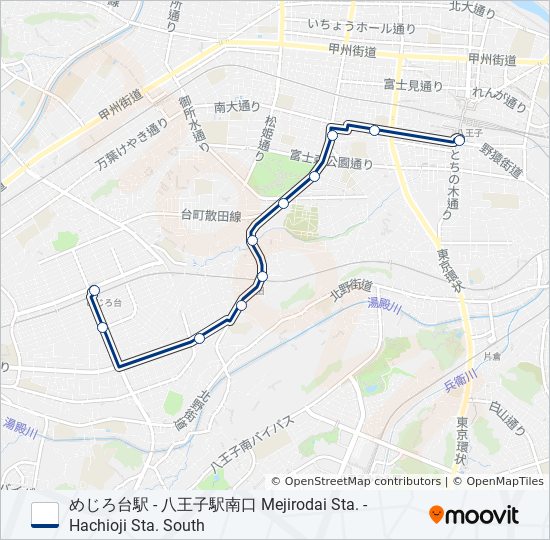 八90 bus Line Map