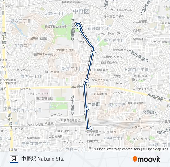 中91-体復 bus Line Map