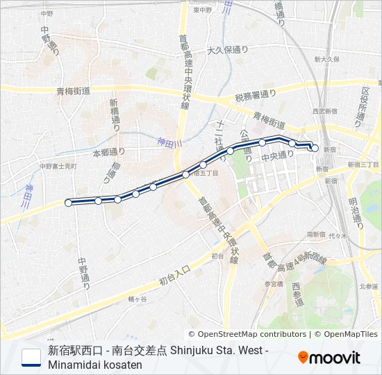 宿33-交入 bus Line Map