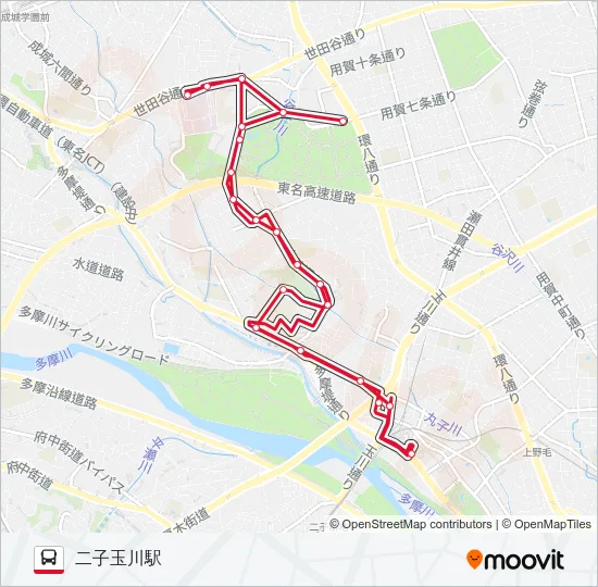 二子玉川駅-二子玉川駅  Line Map