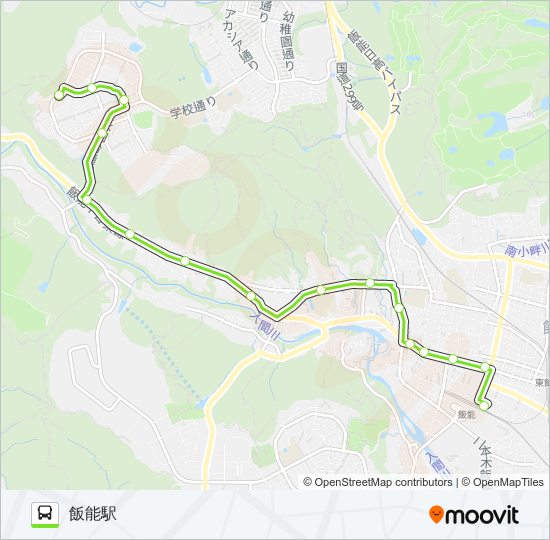 飯07 バスの路線図