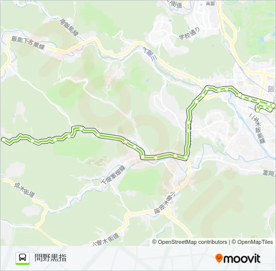 飯11 バスの路線図