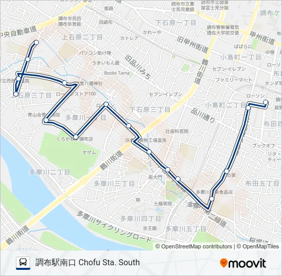 調50-復 の路線図