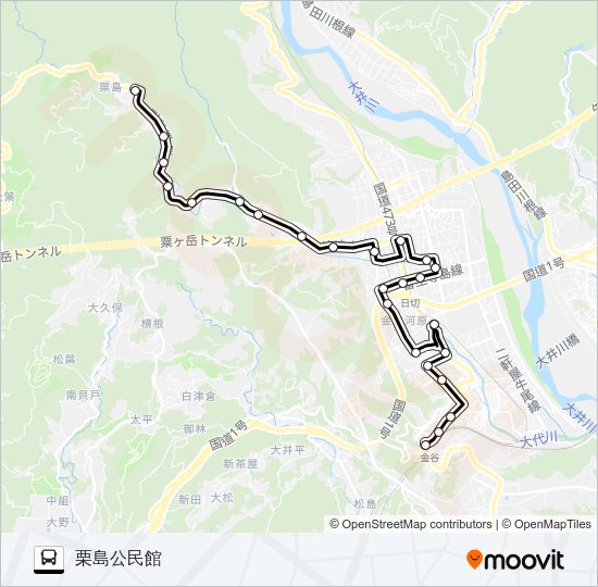 大代線 Bus Line Map