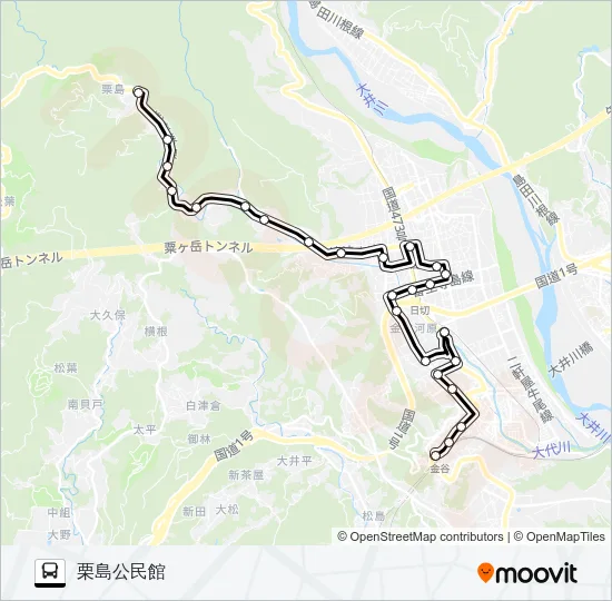 大代線 Bus Line Map