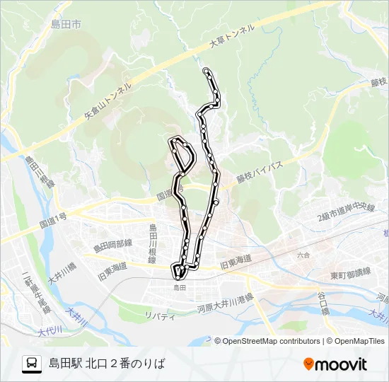 大津線 Bus Line Map