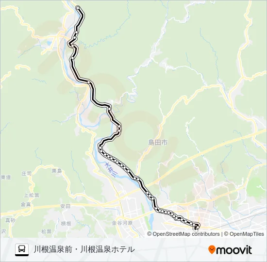 川根線 Bus Line Map