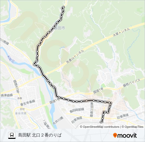 相賀線 Bus Line Map