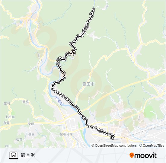 伊久身線 バスの路線図
