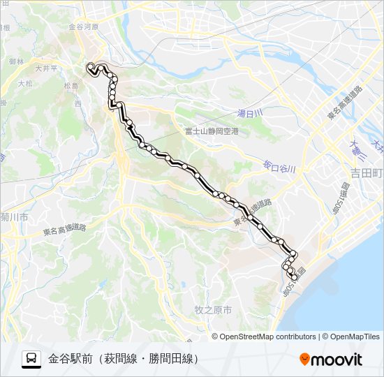 勝間田線 バスの路線図