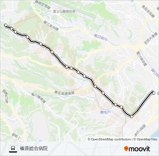 勝間田線 Bus Line Map