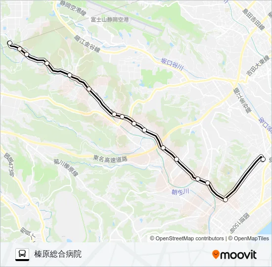 勝間田線 バスの路線図