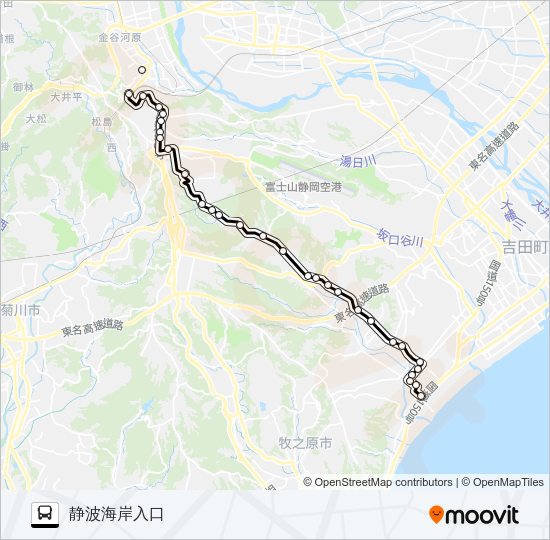 勝間田線 バスの路線図