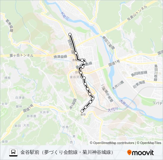 夢づくり会館線 Bus Line Map