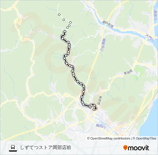 朝比奈線 バスの路線図