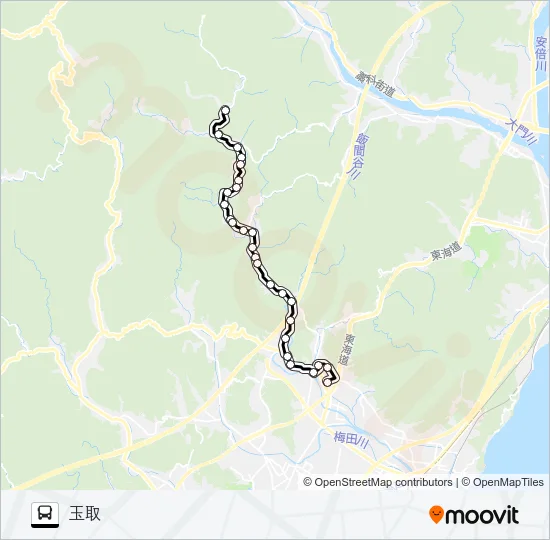 朝比奈線 Bus Line Map